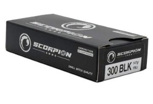Scorpion 300B147FMJ 300 Blackout 147Gr 20Rd Premium Ammo