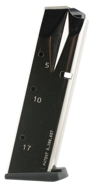 Mec-Gar MGSW5917N 9mm 17rd Nickel Magazine for S&W 5900/910/915/659