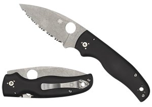 Spyderco C229GS Shaman 3.58" Serrated CPM S30V Blade G10 Handle Knife
