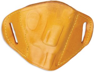 Bulldog MLTL Tan Leather OWB Belt Slide Holster for Large Autos