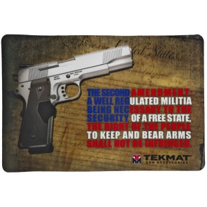 TekMat 2nd Amendment Handgun Cleaning Mat 11x17 Thermoplastic Surface