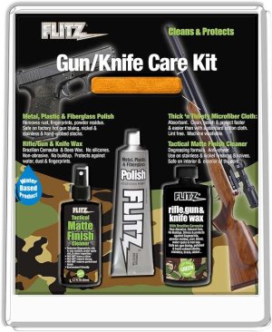 Flitz 41501 Gun Care Kit: Cleaner, Polish, Wax, Microfiber Cloth