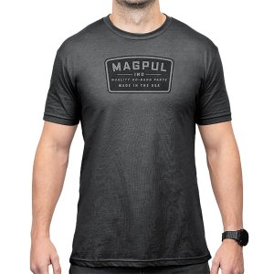 Magpul MAG1526-010-L Go Bang Parts Charcoal Gray Cotton/Polyester Short Sleeve Large