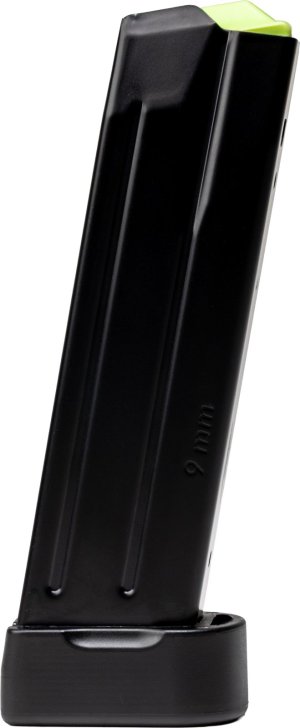 Rost Martin ROS MAG RM1F 9MM Luger 19rd Black Extended Baseplate