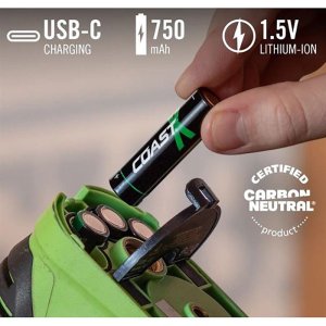 Coast PRODUCTS ZXAAA RECHARGABLE BATTERY 4-PACK