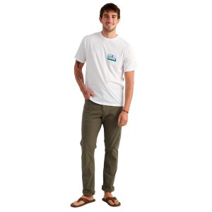 HUK Bait 'N Fetch Short Sleeve Tee White M Performance Tech