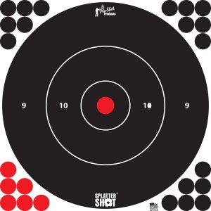 Pro-Shot 12BWHTE5PK SplatterShot Self-Adhesive Paper Black/White 12"