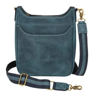 GTM GTM-CZY/17 Blue Slim Crossbody Concealed Carry Satchel Buff