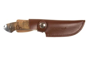 Sarge Knives Terrain SK-912 3.5In Gut Hook Knife Wood & Stag Handle