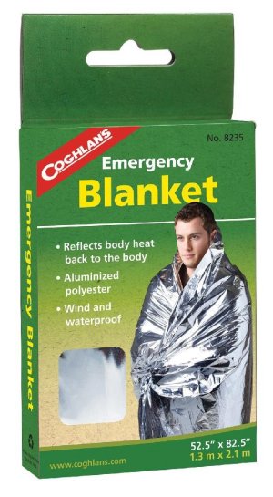 Coghlan's Emergency Survival Blanket 8235 Waterproof 52x82.5in 1.5oz