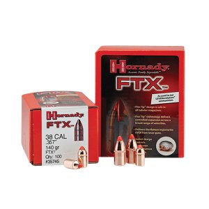 Hornady FTX Hunting 35745 38 Cal .357 140 gr 100 Rounds