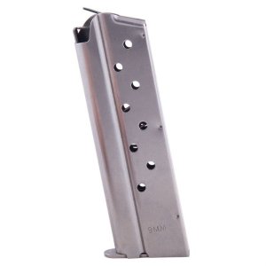 CHECK-MATE CM9MM9S 9mm 9-Round Silver Magazine for 1911 Commander