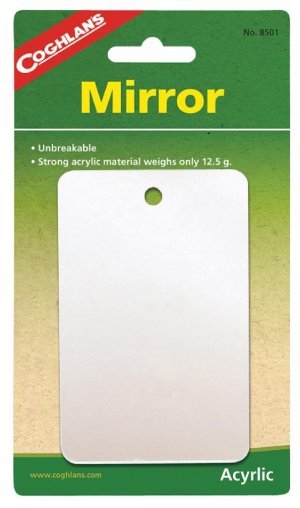 Coghlan's Featherweight Mirror 8501 Acrylic 2.75x4.25in Unbreakable