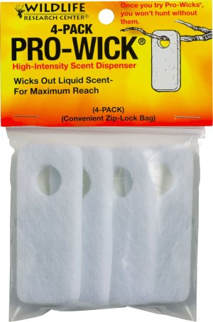 Wildlife Research Pro-Wick Hanging Scent Dispenser 4 Pack
