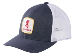 Browning Cap Finn Mesh Snapbck Square Patch Navy O 308797951