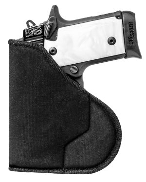 Sentry 35WB02BK HexGrip IWB/Pocket Holster Black Nylon Ambidextrous