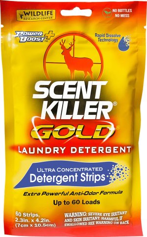 Wildlife Research 1285 Scent Killer Gold Laundry Detergent Strips 60 Pack