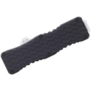 Schrade 1135967 Uproar D/A OTF Knife - 4.25" D2 Steel Bayonet Blade, Black Aluminum Handle, USA Assembled