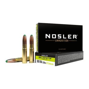 Nosler Ballistic Tip 300 AAC Blackout 220 Grain 20 Rounds
