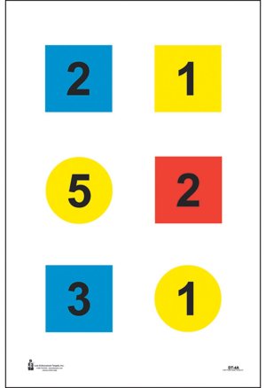 Action Target DT4C100 Circle/Square Training Target Paper