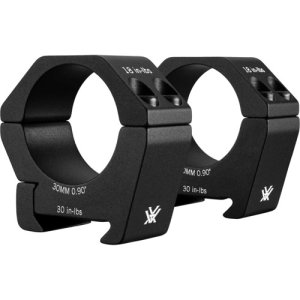 Sport Riflescope Rings - Sport Riflescope Rings 30mm Medium .90'''' Elevation Black 2-Pc