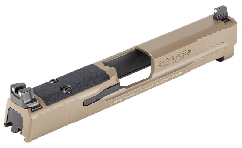 Smith & Wesson 14478 Slide Assembly Fits S&W Shield 9mm Flat Dark Earth Optic Ready/Serrated Slide