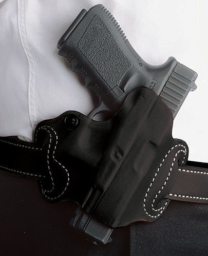 DeSantis 086BA21Z0 Mini Slide Holster RH Leather 1911 Black