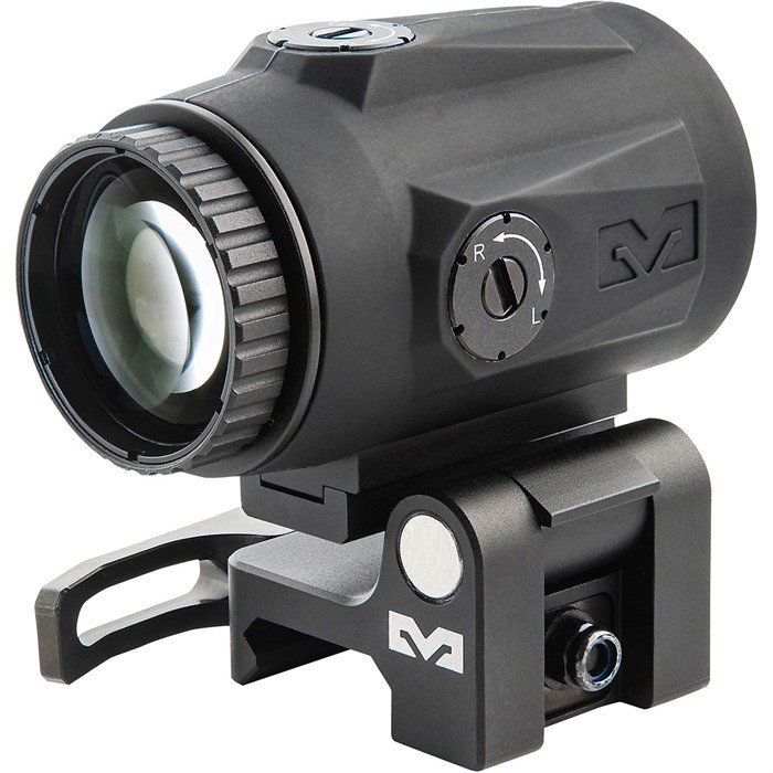 Mepro Light 8016000100 MMX3 Micro Magnifier 3x Quick Flip-Mount Black