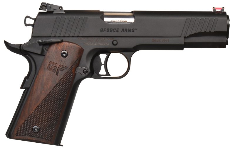 Gforce Arms GF199BW Chronicle 1911 9mm Luger 9+1 5" Stainless Steel...