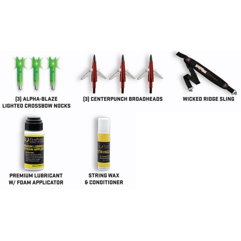 Wicked Ridge WRA1125 Ready-to-Hunt Kit with Nocks, Broadheads, Sling