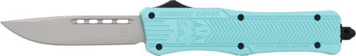 Cobratec MTBCTK1MDNS Medium CTK-1 Tiffany Blue 3" Drop Point Knife