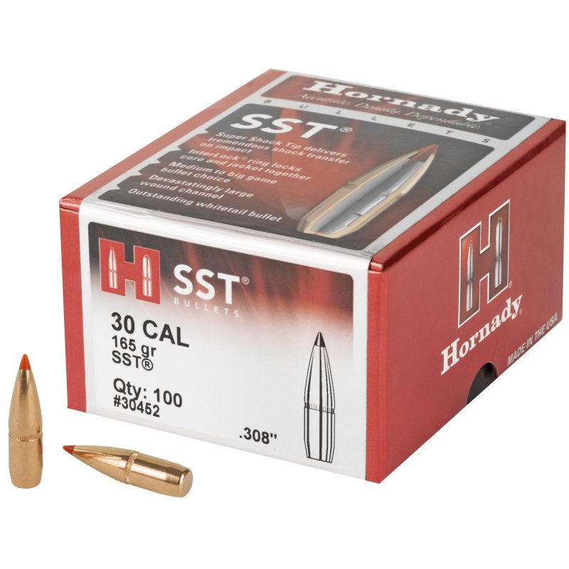 Hornady SST Hunting 30 Caliber .308 165 gr Super Shock Tip