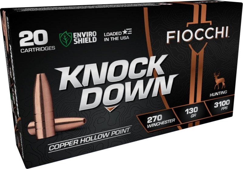 Fiocchi 270CHA 270 Winchester 130 Grain Hollow Point 20 Rounds