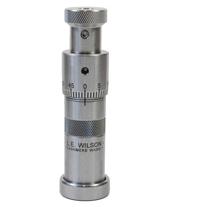 L.E. Wilson S24-3WN Stainless Steel Bullet Seater Die with Micrometer 243