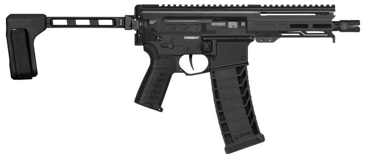 CMMG 94A490FAB Dissent MK4 9mm Pistol, 6.5" Barrel, Armor Black