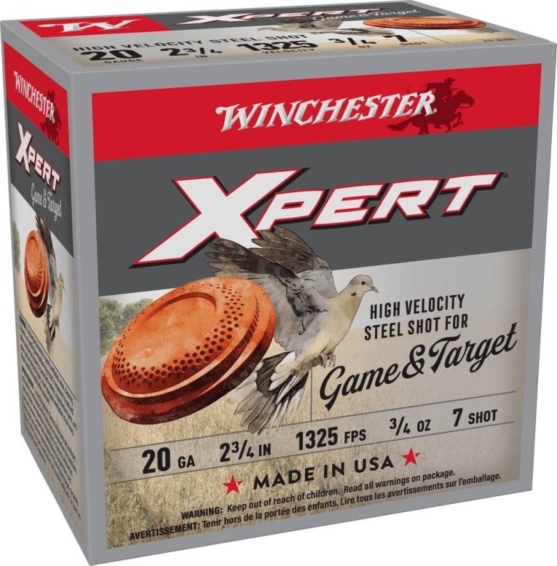 Winchester WE20GT7 20 Gauge 2.75 in 3/4 oz #7 Steel Shot 25 Rounds