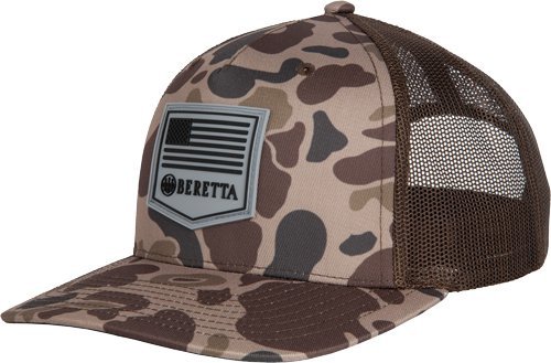 Beretta Trucker Cap Brown Duck Camo Mesh Back BC045T1675085W