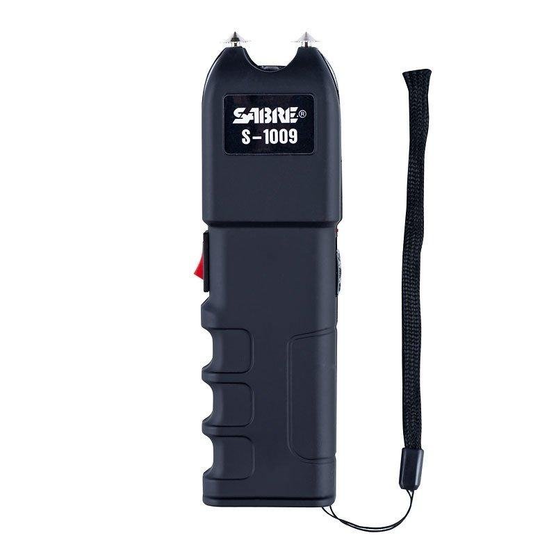 SABRE S-1009 Tactical Stun Gun LED Flashlight Anti-Grab Technology