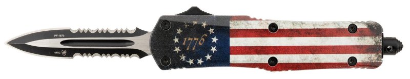 TEMP Templar SBRF431 Betsy Ross Flag OTF Dagger Part Serrated