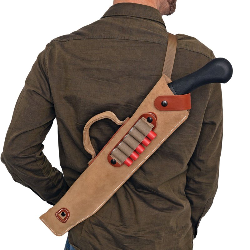 DeSantis A88NJG1Z0 Kurz Shotgun Scabbard Natural Leather 14" Tan