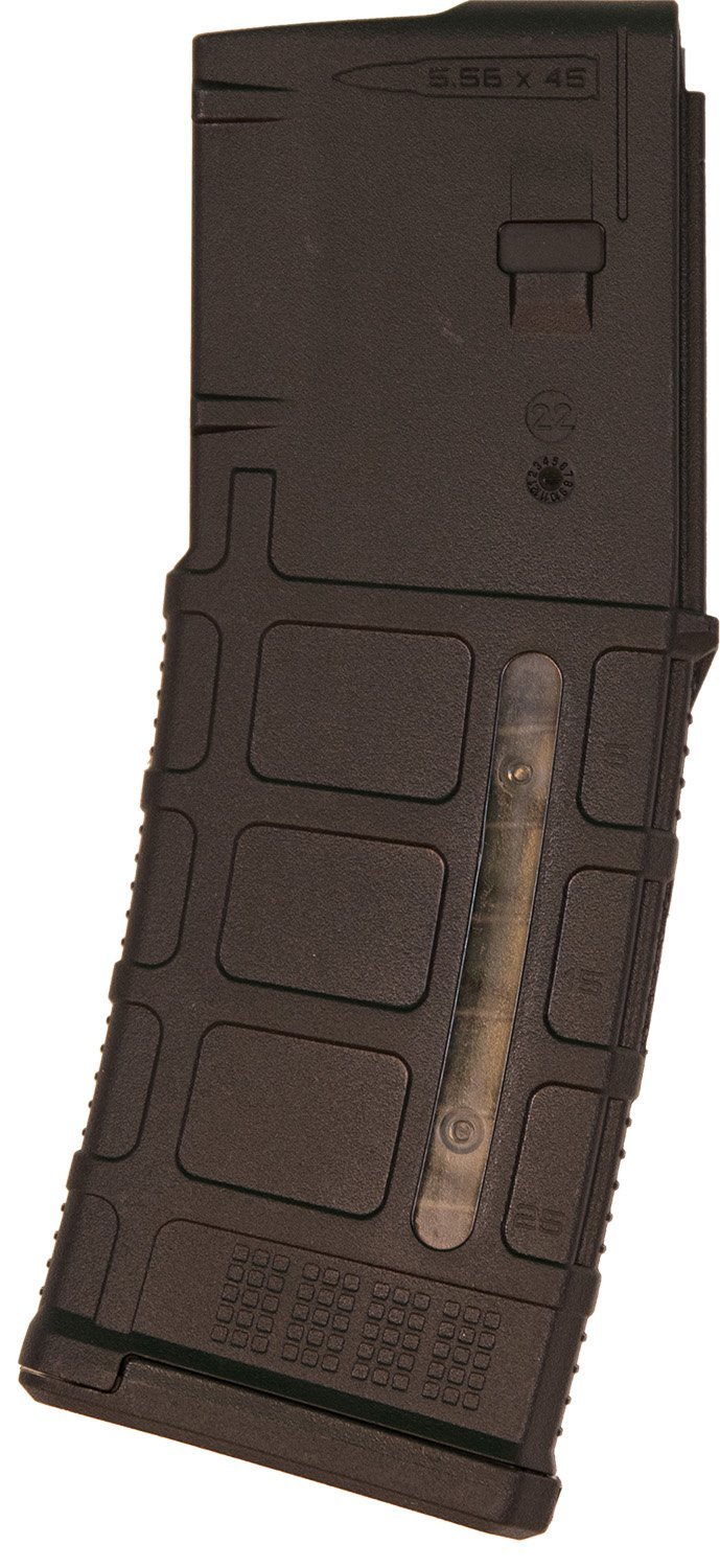 Magpul PMAG 30 GEN M3 Window: 30-Round 5.56x45 NATO .223 Remington Polymer Magazine with Transparent Windows - MAG556-BLK