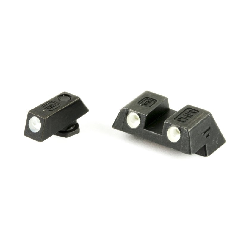 Glock G42 G43 Steel Night Sights 6.1MM Green Dot Rear Position