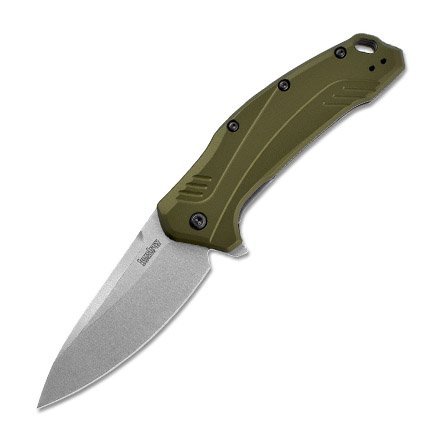 Kershaw 1776OLSW Link 3.25" 20CV Blade Olive Scales