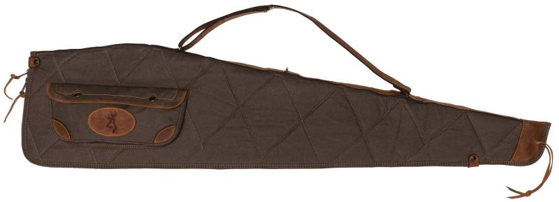 Browning Lona 48 In Canvas Leather Scoped Rifle Case 6.0 Quilted