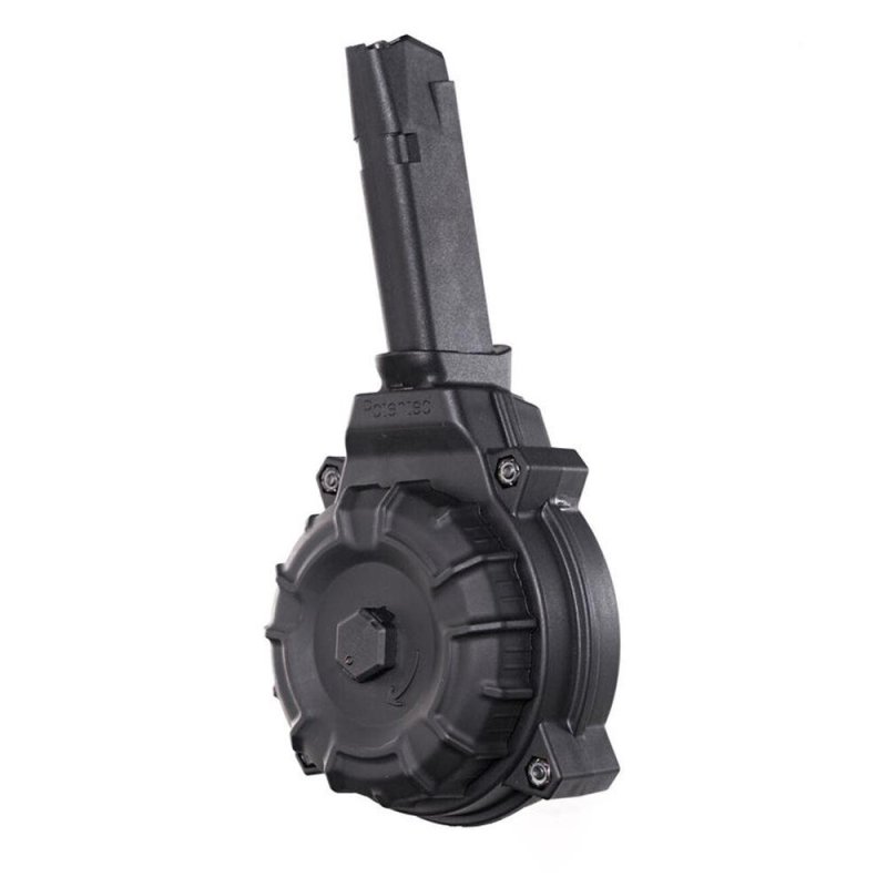 Pro Mag DRM-A52 Springfield XD 9mm 50-Round Black Polymer Drum Magazine