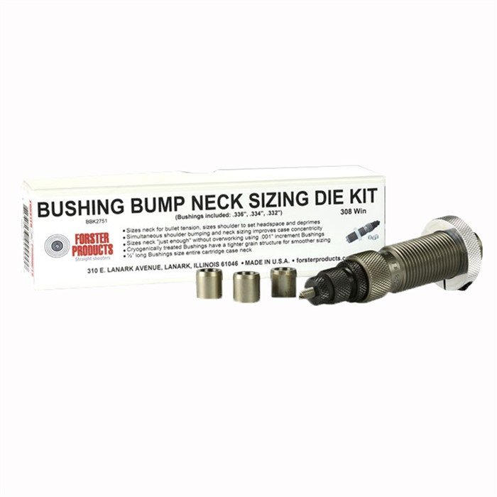 Forster BBK2191 22-250 Remington Bushing Bump Neck Die Kit