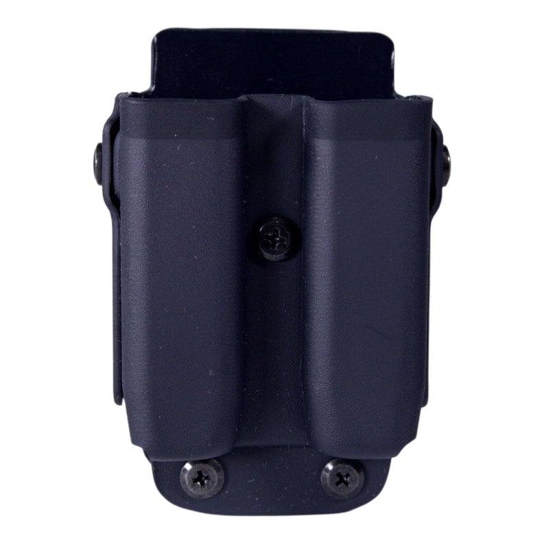High Speed Gear 42P102BK Twin Mag Pouch, Size 1, Black, Kydex, MOLLE/Belt