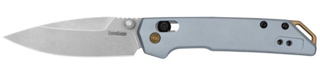 Kershaw 2051 Mini Iridium 3.00 In D2 Spear Point Stonewash Gold Accents