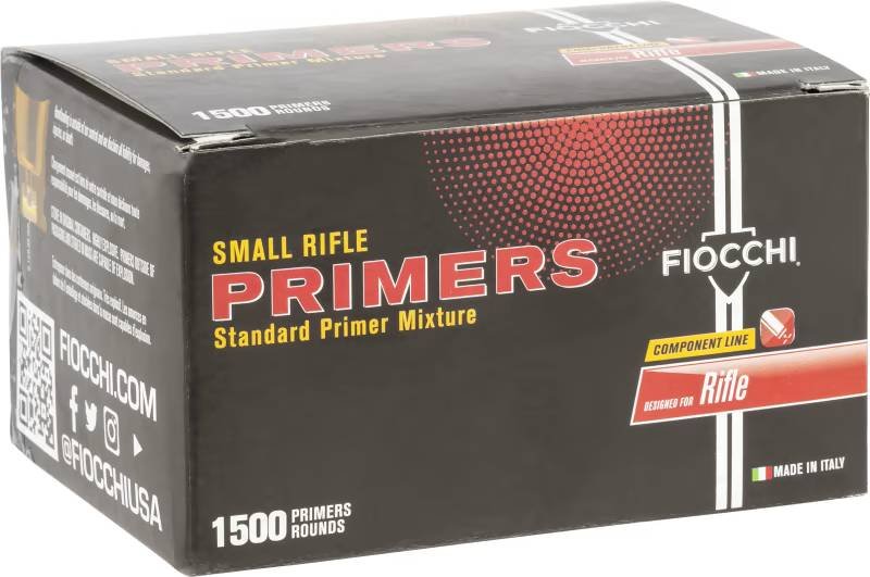 Fiocchi PRSRFMMG Small Rifle Primers 1500ct - Reliable, Easy to Seat