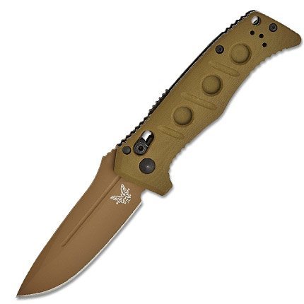 Benchmade 2730FE-2 Mini Auto Adamas 3.25" Blade OD Green G10 Handle